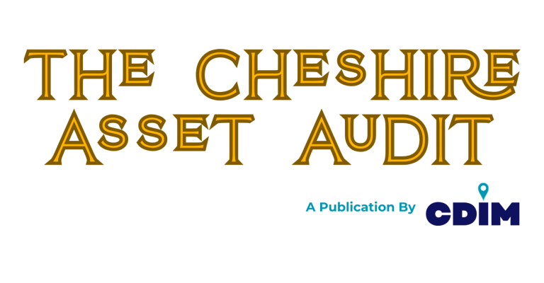 Title text reading "The Cheshire Asset Audit" with "A Publication by CDIM" below.